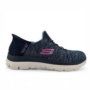 Skechers Summit Dazzling Haze Running Shoes Blue Womens Size 8 Slip In Sneaker